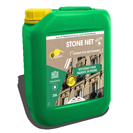 Eco-responsible stone facade cleaner
